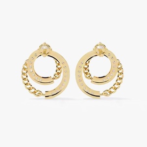 Pendientes de Oro Amarillo, Rosa de 10K/14K/18K con Diamantes Cultivados en Laboratorio para Mujer - Product Image 3