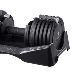 Mancuernas ajustables de gimnasio de excelente calidad 12,5 KG 27.5LB Pesas libres negras con cola de milano de seguridad - Product Image 5