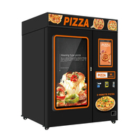 Distributeur automatique de pizzas surgelées, distributeur automatique de plats chauds avec chauffage de 4500W
