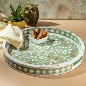 ไม้ถูพื้นแบบฝังลายกระดูกถาดเสิร์ฟแม่ของไข่มุกของใช้ในบ้านโรงแรมดีไซน์ล่าสุด - Product Image 1