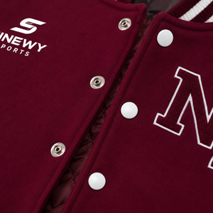 Custom Varsity <b>Jacket</b> for <b>Men</b> Women Personalized Letterman <b>Jacket</b> Premium Fleece and PU <b>Leather</b> Sleeves Embroidered Team School - Product Image 4