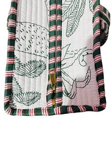 Handmade Women's <b>Large</b> <b>Shoulder</b> Tote <b>Bag</b> Handblock Printed Cotton Quilted <b>with</b> Zipper Floral Print - Product Image 5