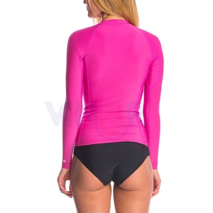 เสื้อแรชการ์ดแขนยาวสำหรับผู้หญิงมีความต้องการสูงมีบริการ OEM ออกแบบโลโก้ได้ตามต้องการ - Product Image 3