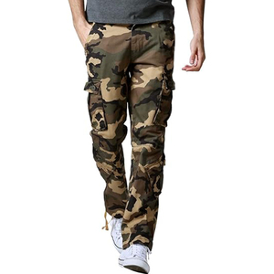 2025 Hot Selling Multicolor <b>Camo</b> Casual Spring <b>Men's</b> <b>Pants</b> High Waist Lightweight Canvas <b>Cargo</b> with Multiple Pockets - Product Image 2
