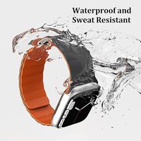 Bracelet magnétique réversible double face pour montre connectée, en silicone souple, largeur de bande 22 mm, boucle à pression, boucle sport pour montre
