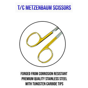 Instrumento médico Tijeras Metzenbaum de acero inoxidable de alta calidad Venta al por mayor Tijeras Metzenbaum de acero inoxidable alemán de 6,5 \" - Product Image 3