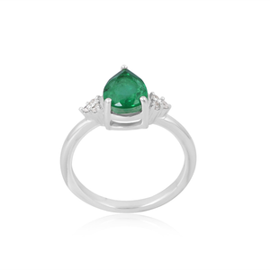 Anillo de piedras preciosas de Zirconia cúbica Natural de Plata de Ley 925 de la mejor calidad, joyería para mujer, regalo para ella - Product Image 1