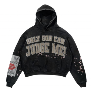 OEM Hombres de moda Tie Dye Sudadera con capucha Logotipo personalizado Lavado de piedra ácida Desgastado Algodón Stringless Peso pesado Vintage para el invierno - Product Image 3