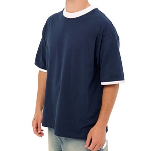 เสื้อยืดทอผ้าฝ้ายเจอร์ซีย์ระบายอากาศดี ทรงยาว ไม่เป็นขุย คอกลม ถักแบบวินเทจ สำหรับผู้ชาย มีจำหน่าย - Product Image 5