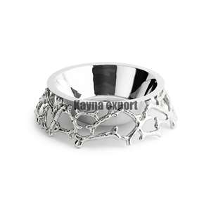 Produit le plus tendance 2024 bol de luxe pour animaux de compagnie en acier inoxydable avec support nickelé brillant bol pour animaux de compagnie de taille personnalisée - Product Image 1