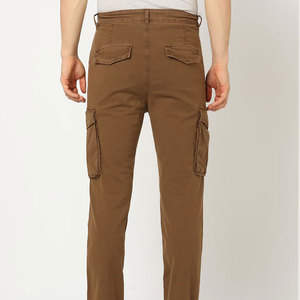 2025 nouveaux hommes haute rue Style Cargo pantalon marque 100% coton Polyester léger frais attacher cordon tricoté tissage - Product Image 3