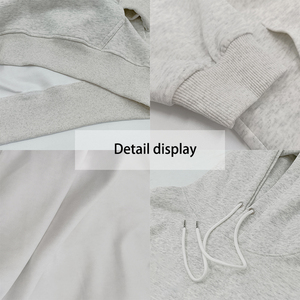 Venta al por mayor Oem Custom Plain Oversized Zip Up Hoodie,Custom High Quality Full Zip Up Hoodies Cotton - Product Image 5