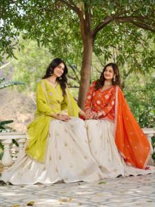 Robe à col en V Star Pure Chinon avec motif de broderie lourde Méthode de tissage tissée lavable pour l'été - Product Image 5