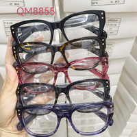 Bon marché Prix bas Monture de lunettes de marque personnalisée légère à jante intégrale en acétate pour enfants fait à la main en acétate avec diamant