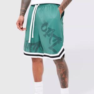 กางเกงขาสั้นแห้งเร็วระบายอากาศได้ดีตาข่ายสองชั้นสำหรับฝึกซ้อมบาสเก็ตบอลอเมริกันโลโก้แบบปรับแต่งได้ - Product Image 1