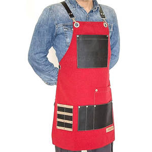 2026 Handmade Comfortable <b>Men</b> Leather <b>Apron</b> Vest Style Durable Full Protection Adjustable Straps <b>for</b> <b>BBQ</b> and Work - Product Image 2