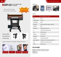Imprimante à film autocollant Titanjet New Gold Foil DTF I1600 2 en 1 24 pouces 2025, laminateur tout-en-un, encre UV, matériaux plastiques