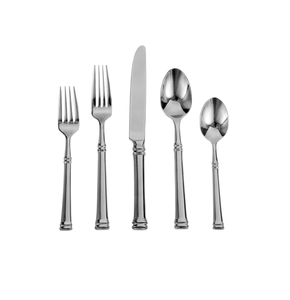 ชุดเครื่องใช้บนโต๊ะอาหารด้ามสี่เหลี่ยมผืนผ้าชุดเครื่องใช้บนโต๊ะอาหารสแตนเลสสำหรับงานแต่งงานงานกิจกรรมอาหารเย็นมีดช้อนส้อมตกแต่งบ้านร้านอาหาร - Product Image 1