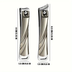 Coupe-ongles professionnels de grande taille, coupe-ongles diagonaux, ensemble de coupe-ongles à ouverture, paquet unique, outils de pédicure - Product Image 6