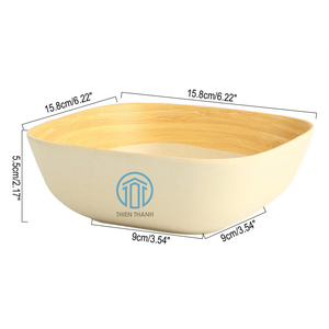 Juego de cuencos de bambú ecológicos 4PCS Hecho en Vietnam con la mejor calidad Hecho de bambú hilado - Product Image 2