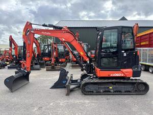 Mini pelle sur chenilles d'occasion bon marché Kubota KX060-5 mini pelle à vendre - Product Image 5