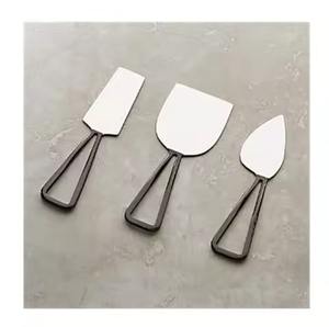 Cuillères et couteaux décoratifs de table de restaurant pour la décoration des assiettes à dîner, ensemble de couverts modernes avec des poignées design - Product Image 5