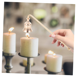 New Shape Solid Brass Shiny Polish High Quality Customized Size and Design Decorative Candle Snuffer With Designer Handle - Product Image 4