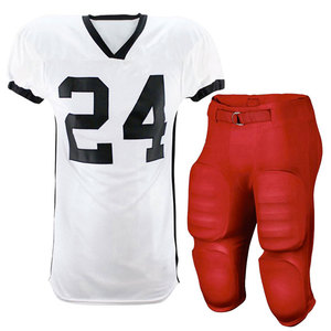 Uniforme de fútbol americano hecho a medida para hombre, nuevo diseño con mangas cortas y características transpirables, uniforme de sublimación - Product Image 6