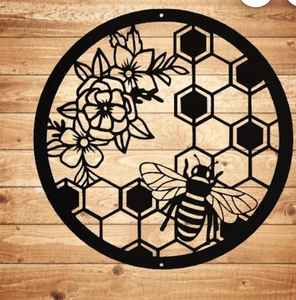 Art mural en métal découpé au laser à texture rustique fait à la main avec motif de plante, décoration murale pour la maison et le jardin, design moderne, Ramadan - Product Image 5