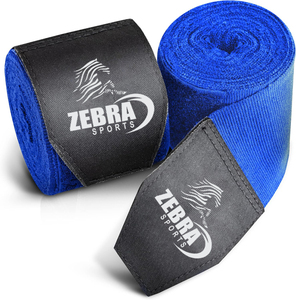 Logotipo personalizado estampado MMA boxeo mano envuelve ecológico transpirable algodón personalizable longitud cinta de dedo para Muay Thai Kick Boxing - Product Image 1