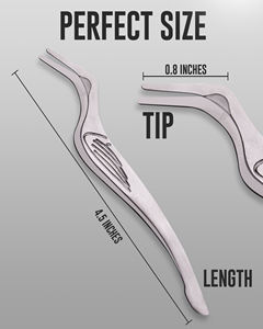 Aplicador de Pestañas de Acero Inoxidable Mate, Acero Inoxidable Chapado en Oro con Punta de Fibra Antiestática de Precisión, Etiquetado Privado - Product Image 1