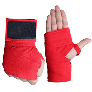 Bandes de boxe unisexes en coton durable de haute qualité certifiées CE pour l'entraînement et le kickboxing avec protection des mains - Product Image 1