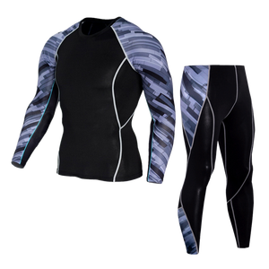 BJJ Training No Gi Fight Wear Sublimation personnalisée Rash Guard Shirt Gym Fitness Sets - Product Image 5