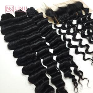 ช่อผมมนุษย์สีดำธรรมชาติหยักศกแบบลอนลึกงดงาม - Product Image 2