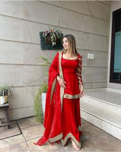 เสื้อผ้าชนเผ่าอินเดียนชุดสูทแนวปาลาซโซชุดปาร์ตี้ปักลาย - Product Image 6