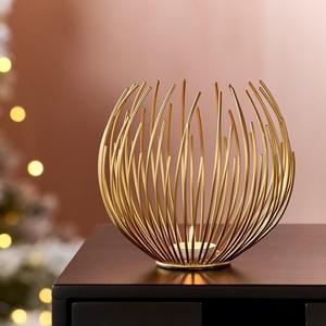 Bougeoir en métal pour éclairage et décoration d'intérieur Bougeoir décoratif élégant à finition antique - Product Image 3