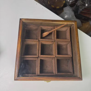 Caja de Especias de Madera Premium para Cocina, Accesorios de Cocina de Alta Calidad que Garantizan un Uso Prolongado - Product Image 1