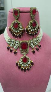 Hermoso Conjunto de Collar Tradicional Indio para Mujer, Ideal para Bodas, Fiestas, Acabado Premium, Colores Disponibles - Product Image 6