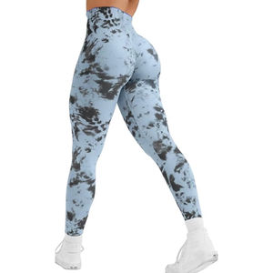 <b>Women</b> Knitted Fitness Gym <b>Leggings</b> Seamless Yoga Pants Breathable Anti-bacterial Stretch Flexible Soft High Waist <b>Compression</b> - Product Image 1