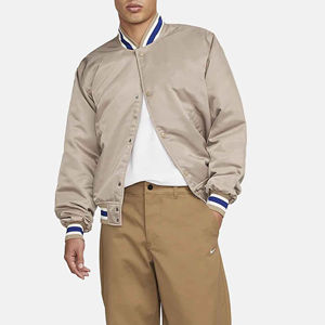 Hiver Tout Nouveau Personnalisé Dernier Bomber En Satin Grande Taille Hommes Lettre Homme Personnalisé Vierge Vente En Gros 2025 Bomber Veste pour Hommes - Product Image 3