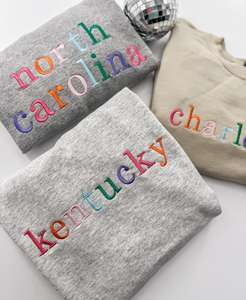 Yousi personalizzato donna 280g felpa in maglia multicolore ricamata all'ingrosso felpa stile colorato stile invernale - Product Image 2