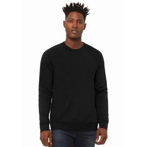 Bella Canvas Unisex Sponge Fleece Raglan Sudadera Negro - Product Image 4