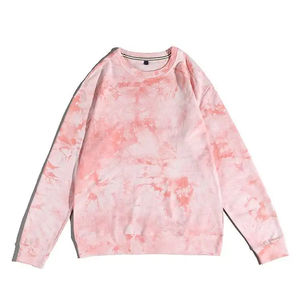 Sudadera con capucha de cuello redondo sublimada para hombre, sudadera con logotipo personalizado, sudaderas con capucha de lana con tinte de corbata por sublimación - Product Image 4