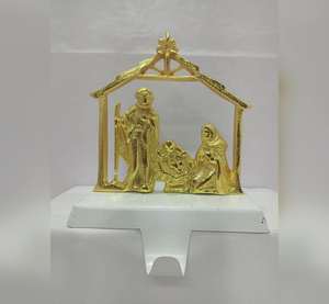 Wholesale Luxury Golden Angel Metal <b>Christmas</b> <b>Stocking</b> Holder Premium Holiday Home Decor At Cheap Price - Product Image 1