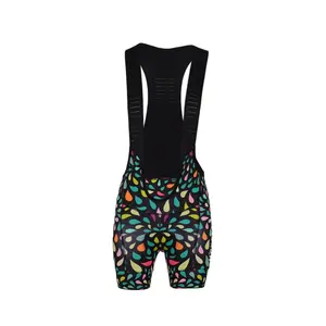 Unisex Premium Sublimation schwarz Radsport Bib Strumpfhosen & Shorts Kompression 3D Gel gepolstert Komfort Radsport Bib Shorts