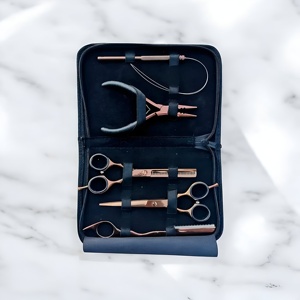 Kit d'outils professionnels en acier inoxydable pour extensions capillaires - Pinces, ciseaux et outils de retrait pour salon de coiffure - Product Image 3
