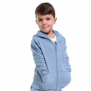 Ensembles de survêtements pour enfants OEM, ensemble de sweats à capuche deux pièces personnalisés pour enfants, ensemble de vêtements en polaire de haute qualité pour garçons, survêtements - Product Image 4