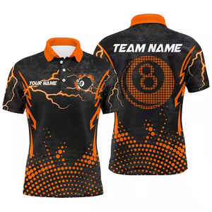 Polo de golf personnalisé à séchage rapide imprimé par sublimation OEM T-shirts pour hommes Polo Logo personnalisé Vêtements de fitness et de sport - Product Image 1