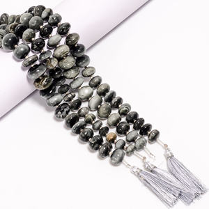 Cuentas de ojo de gato, cuentas lisas Rondelle de ojo de gato verde, cuentas de piedras preciosas de ojo de gato, cuentas de ojo de gato verde para hacer joyas - Product Image 3