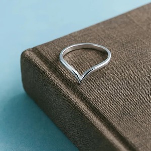 Hot Sale Minimalist Sterling Silver Chevron <b>Ring</b> Modern Jewellery Gift for Birthday or Anniversary Use Available for Sale - Product Image 6